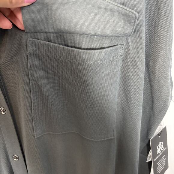 Rock & Republic Pant Suit Jumpsuit XXL Grey Desert Sand Cuffed Drawstring Waist - Picture 6 of 15